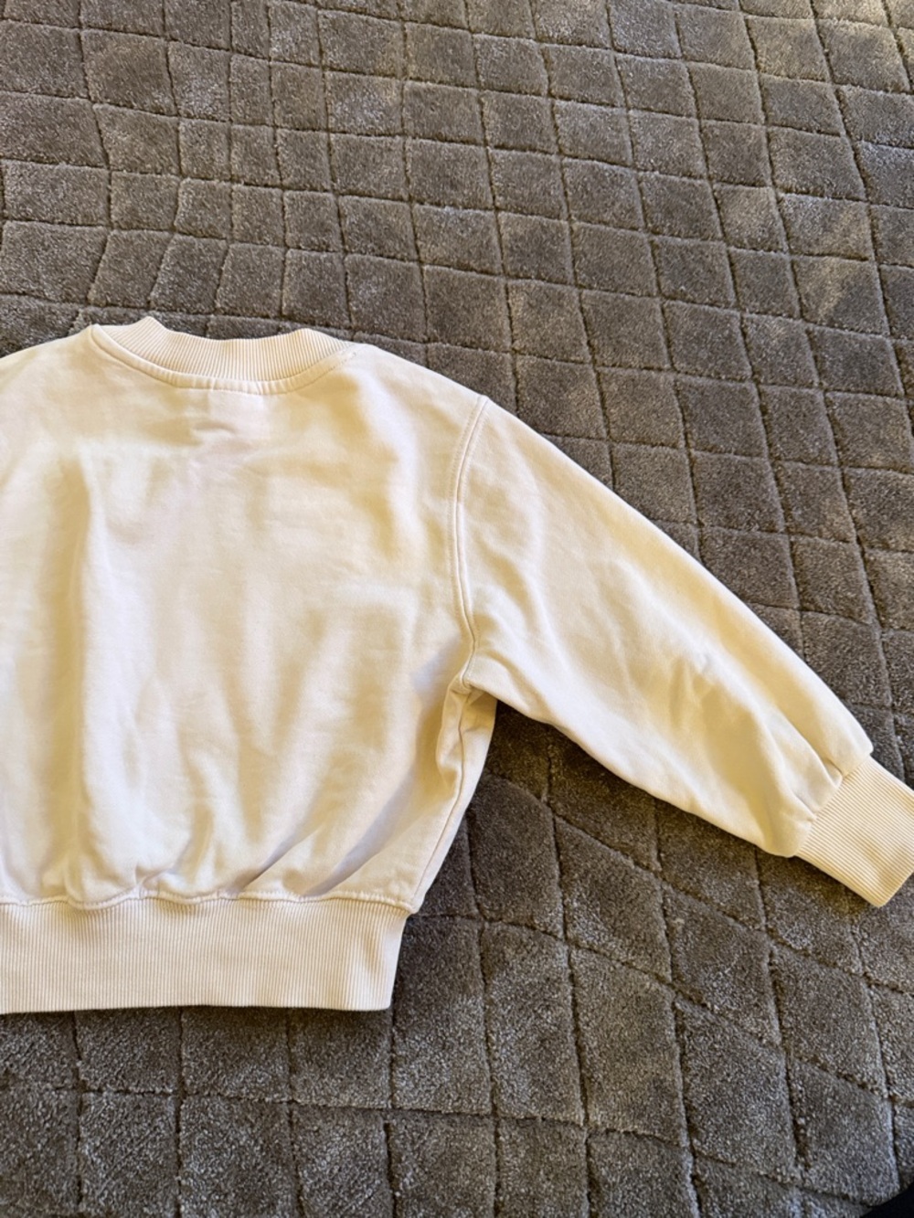 Molo Cream Ribbed-Neck Sweatshirt - Picture 7 of 7